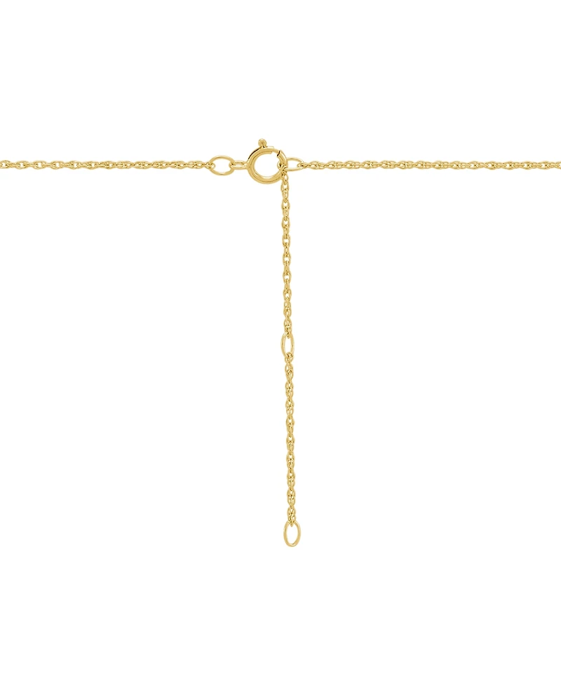 Lab-Created Ruby (1/4 ct. t.w.) & Diamond Accent Mom Heart Pendant Necklace in 14k Yellow Gold-Plated Sterling Silver, 16" + 2" extender