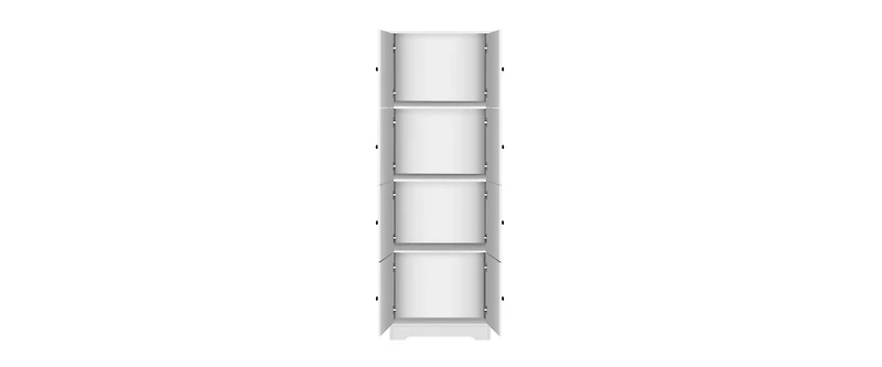 Bathroom standing storage cabinet with 3 drawers and 1 door-White