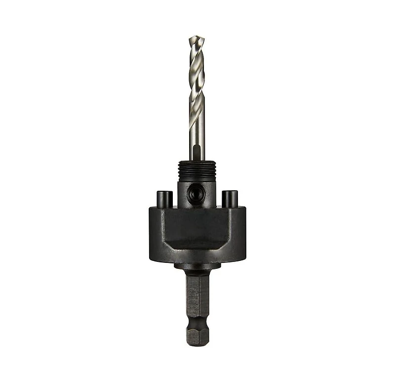 Milwaukee 49-56-7250 3/8 in. Quick Change Large Hole Saw Arbor with Pilot Drill Bit