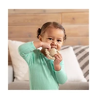 Sperric Toddler Easter Plush and Teether Playset, Includes Bunny, Carrot, Chicken, Rattle Egg & Basket, Perfect Sensory Decorative Gift Newborns