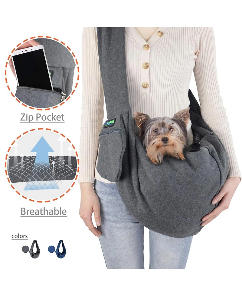 Comfy Pet Sling: Grey