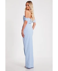 Quiz Women's Corset Detail Scuba Crepe Maxi