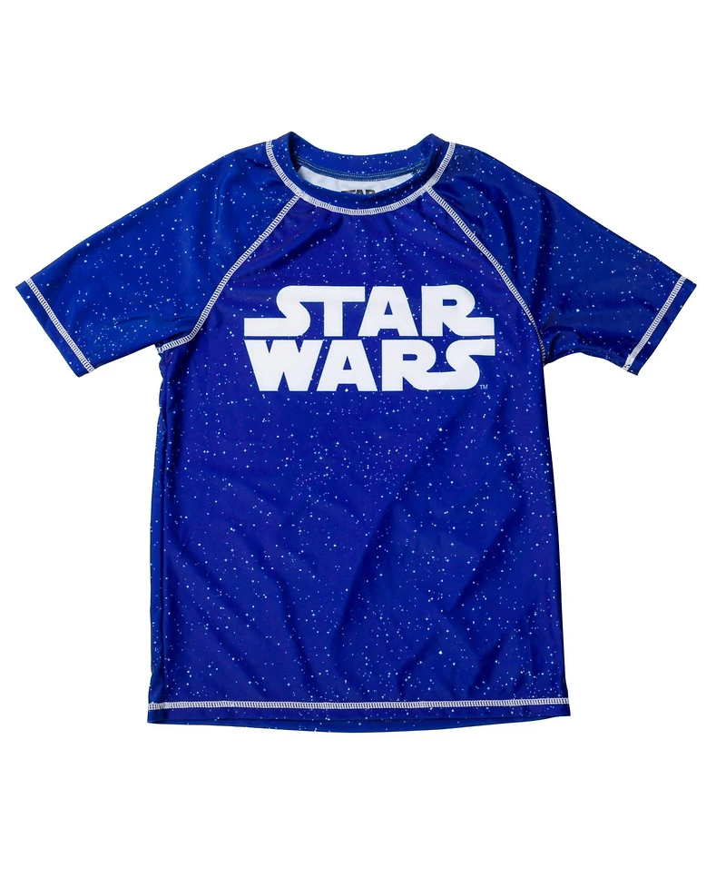Star Wars Boys Rash Guard and Swim Trunks Outfit Set