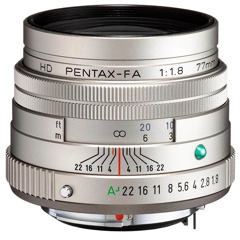 Pentax Pentax Hd 77mmF1.8 Limited Silver Limited Medium telephoto Prime Lens, High-Performance Hd Coating, Round Diaphragm (27890)