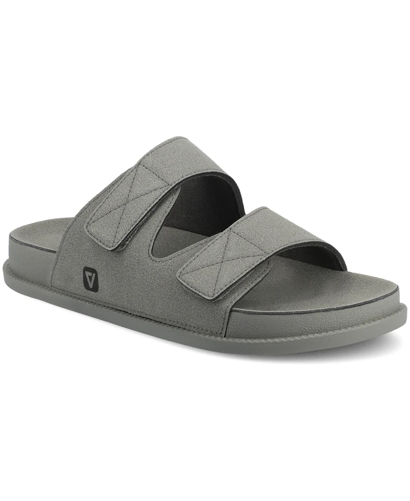 Vance Co. Men's Orlando Comfort Adjustable Strap Slide On Sandals