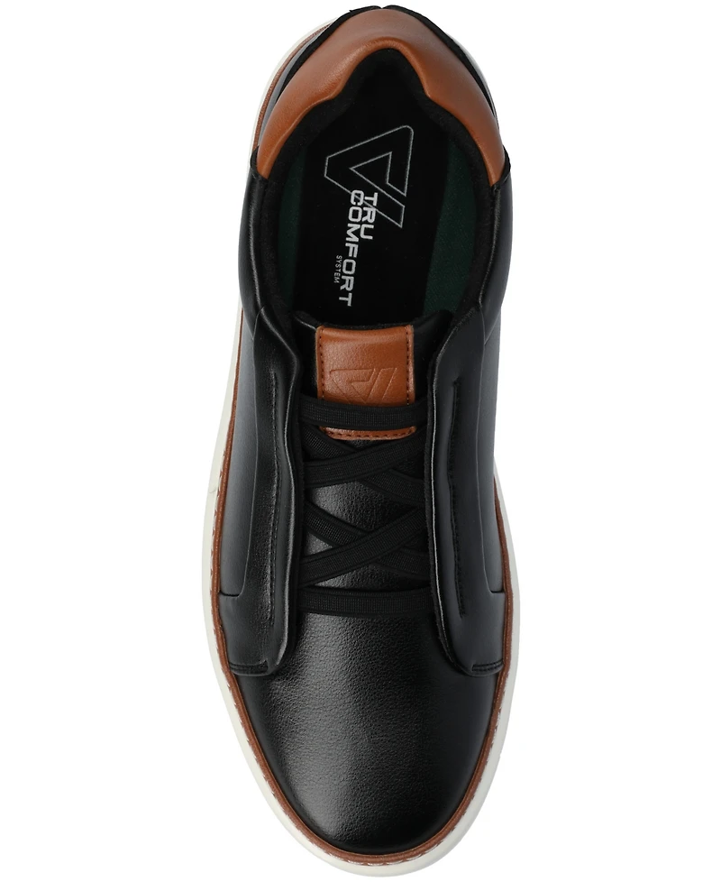 Vance Co. Men's Forbes Comfort Slip On Luxe Low Top Flexible Sneakers