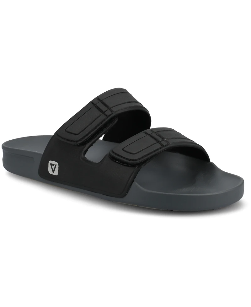 Vance Co. Men's Mario Comfort Adjustable Strap Slide On Sandals