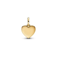 Pandora Gold-Plated Engravable Love Heart Dangle Charms