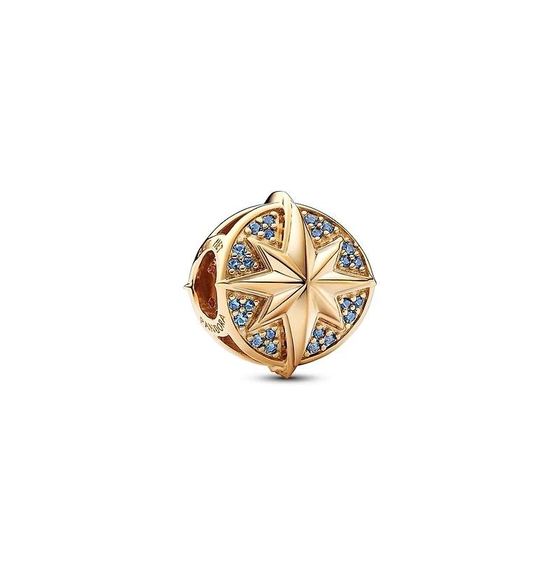 Pandora Gold-Plated Captain Marvel Insignia Charms