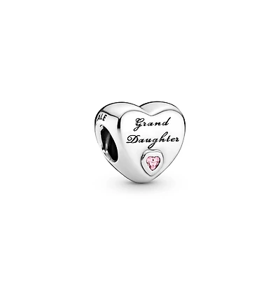 Pandora Sterling Silver Grand Daughter Heart Charms
