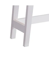 Sleek Modern Console Table with Drawer & Mini Shelves for Entryway or Living Room