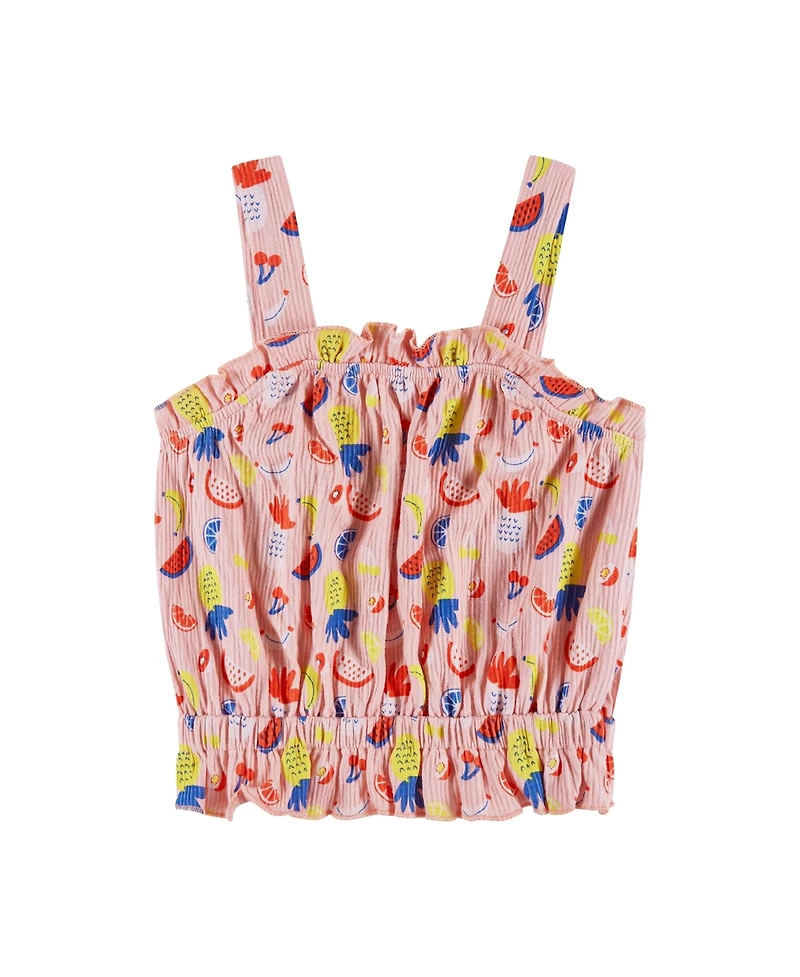 Andy & Evan Toddler Girls Toddler/Child Pink Fruit Print Tank and Shorts Set