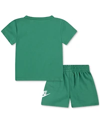 Nike Baby Club T-Shirt & Shorts, 2 Piece Set