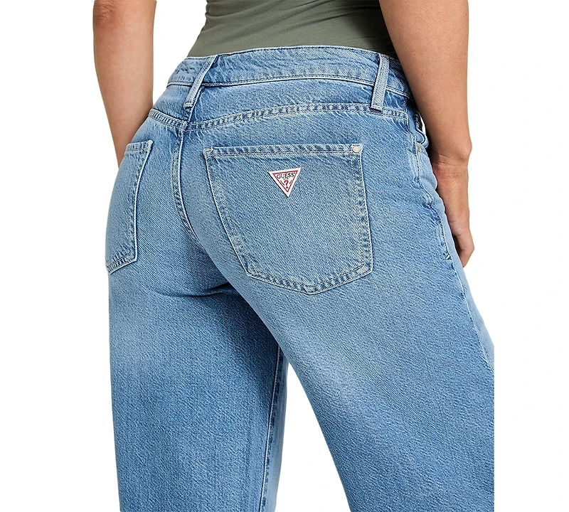 Guess Women's Mid Rise Wide-Leg Palazzo Jeans