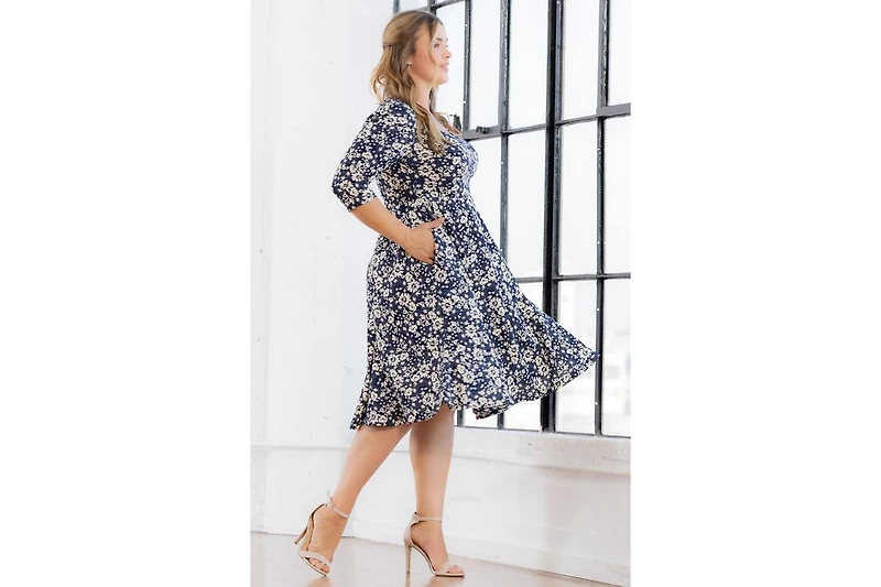 Kiyonna Plus Royal Sweetheart Cocktail Dress