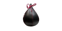 Genuine Leather Speed Bag for Mma, Muay Thai & Boxing, Heavy-Duty Punching Ball for Training, Reflex & Endurance, Reinforced Seams