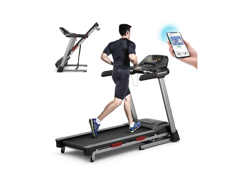 4.75 Hp Folding Treadmill with Auto Incline and 20 Preset Programs