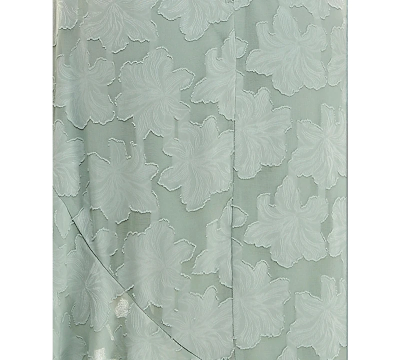 City Studios Juniors' Textured Draped High-Low Dress