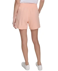 Calvin Klein Performance Women's French Terry Smocked-Waist Shorts