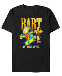 The Simpsons Men's Bart Flying Short Sleeve T-Shirt