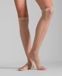 Lechery Women's Set of Two Lustrous Silky Shiny Sheer Dress Knee-high Stockings Socks