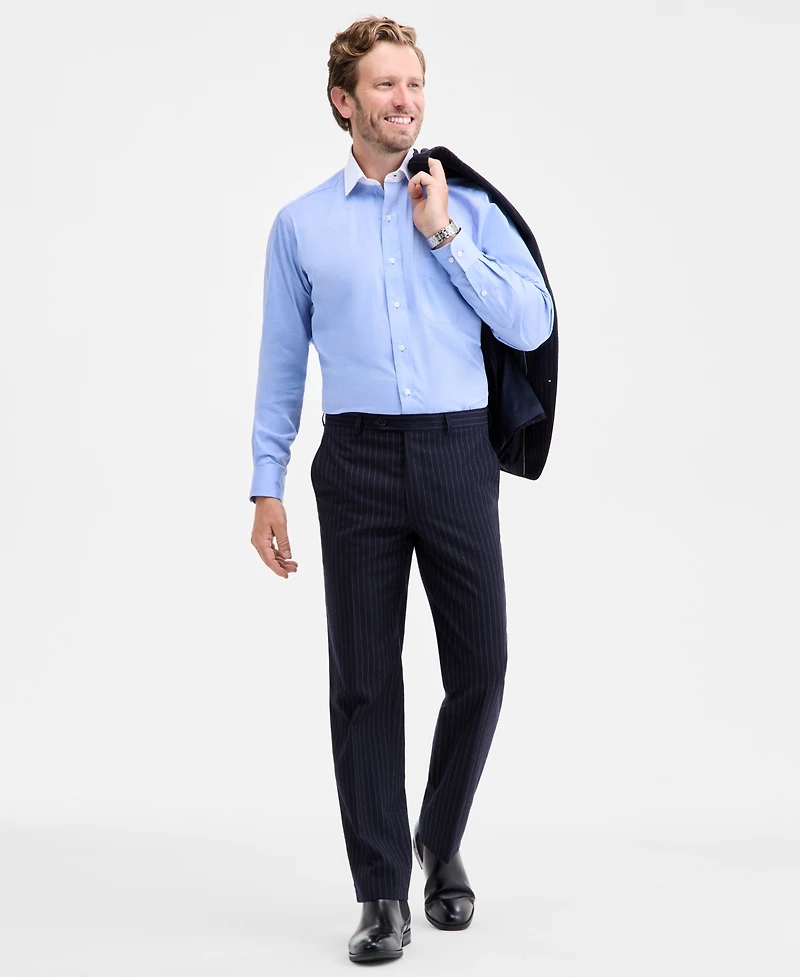Michael Kors Men's Classic-Fit Wool-Blend Pinstripe Suit Separate Pants