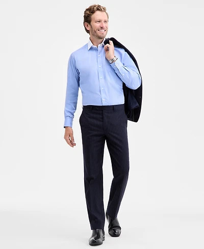 Michael Kors Men's Classic-Fit Wool-Blend Pinstripe Suit Separate Pants