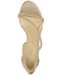 Jessica Simpson Women's Shiny Rhinestone Block-Heel Dress Sandals