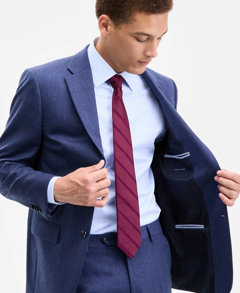 Tommy Hilfiger Men's Modern-Fit Pure Wool Suit Separate Jacket
