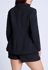 Eloquii Women's Fitted High Neckline Blazer