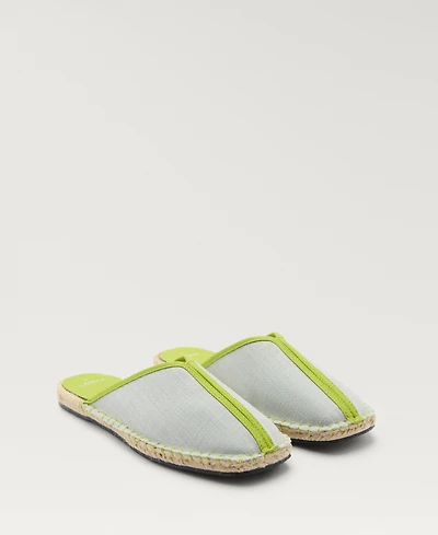 Mango Women's Contrast Stitch Espadrille Slip-Ons