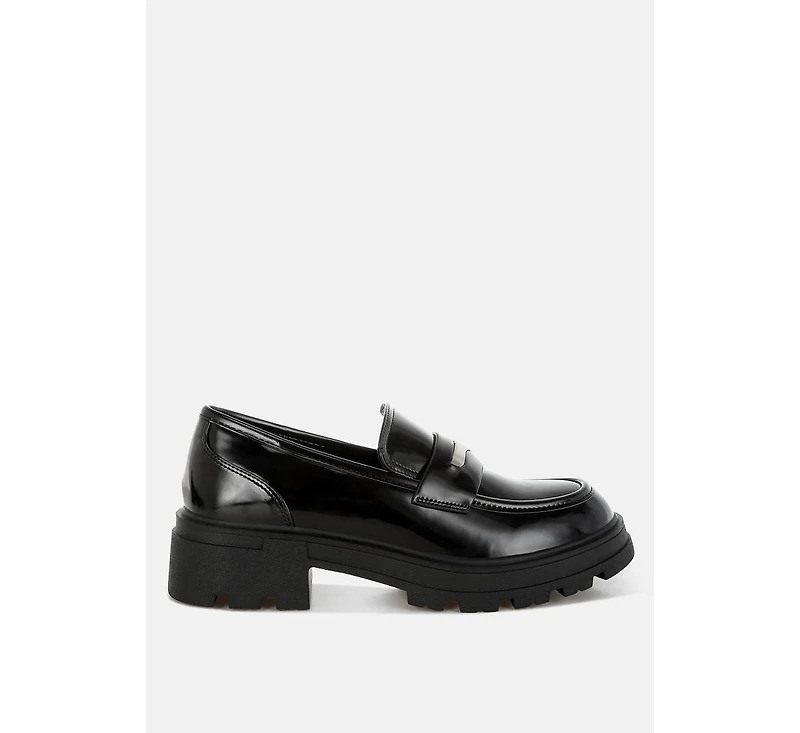 Gleam Stride Chunky Loafers