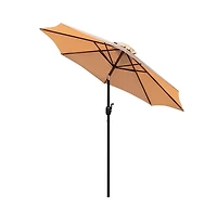 Bali 9' Round Uv Resistant Outdoor Patio Umbrella With Height Lever And 33° Push Button Tilt