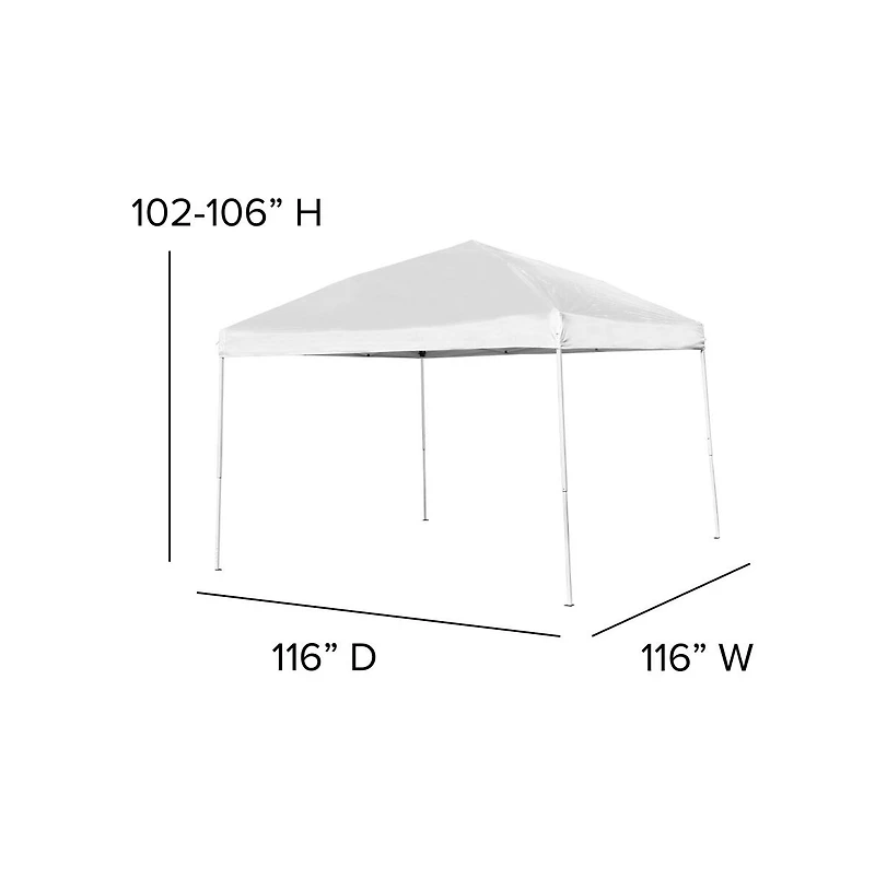 Outdoor Event/Tailgate Tent Set With Pop Up Event Canopy And Carry Bag And Bi-Fold Table With Carrying Handle