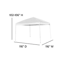 Outdoor Event/Tailgate Tent Set With Pop Up Event Canopy And Carry Bag And Bi-Fold Table With Carrying Handle