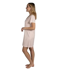 Tahari Women's 2-Pack V-Neck Short Sleeve Nightshirts