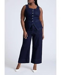 Eloquii Plus Denim Vest