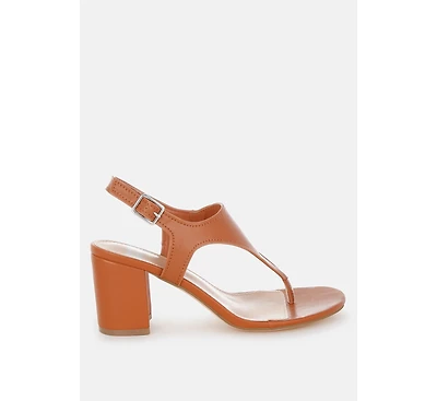 Ann Real Leather Thong Toe Sandals