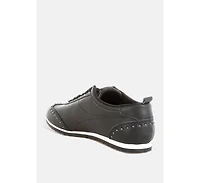 Odaya Studded Real Soft Leather Sneakers Women