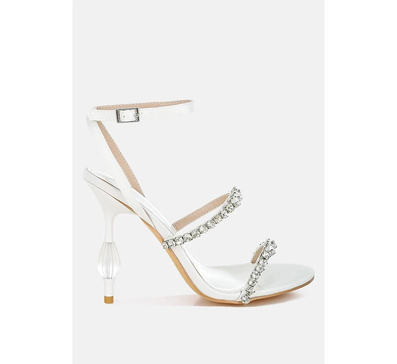 Aragon Diamante Embellished Fantasy Heel Sandals
