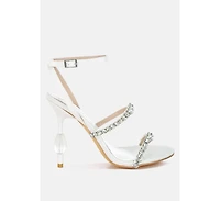 Aragon Diamante Embellished Fantasy Heel Sandals