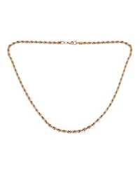 Bling Jewelry Rose Gold Tone Rope Chain 5MM Necklace Stainless Steel