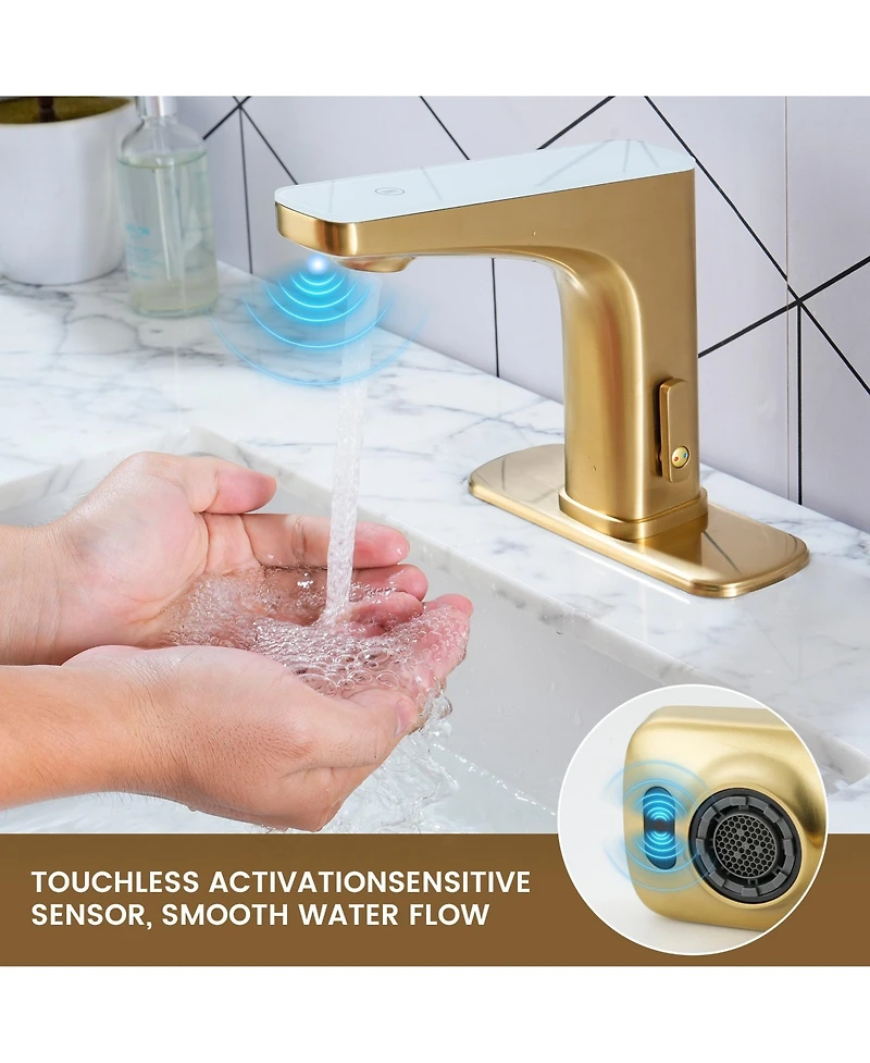 Mondawe Touchless Bathroom Faucet