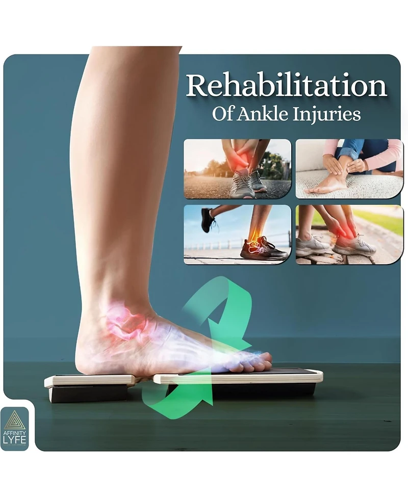 Joroto Foot & Ankle Strengthener Balance Board – Durable Foot Stretcher for Plantar Fasciitis Relief & Foot Health | Exercise Videos & Travel B