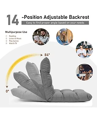 14-Position Adjustable Folding Lazy Gaming Sofa