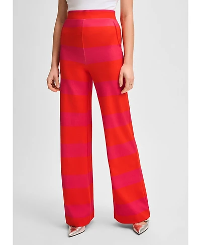 Isaac Mizrahi Women's Wide Leg Ponte Pant
