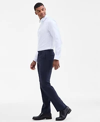 Calvin Klein Men's Slim-Fit Wool-Blend Suit Pants