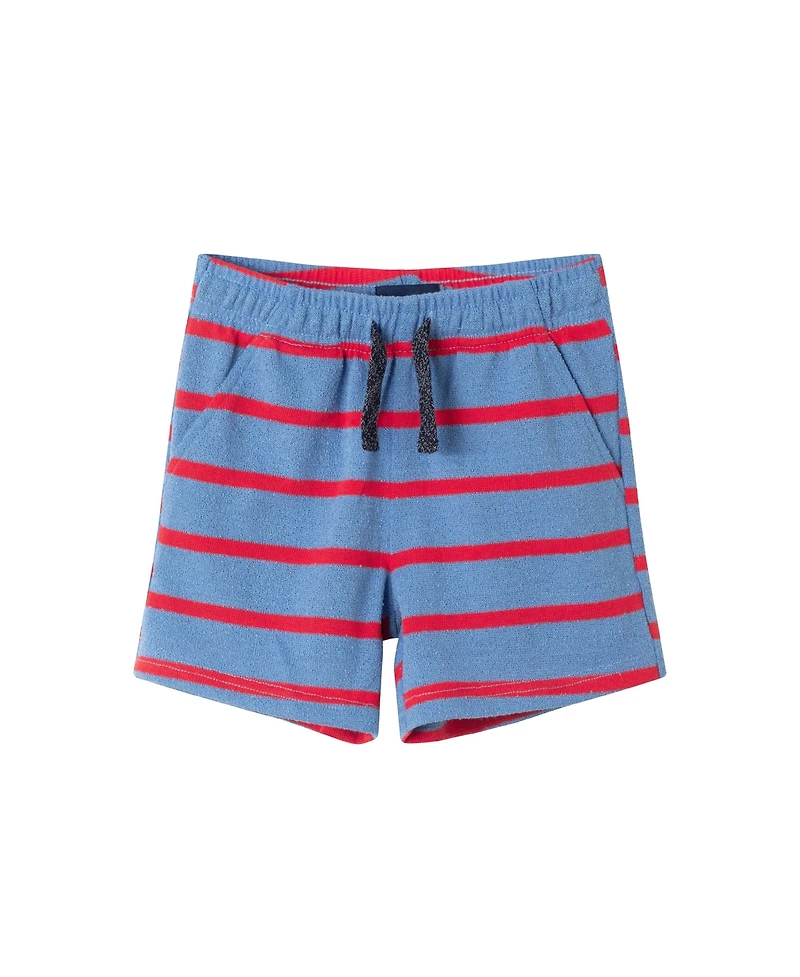 Andy & Evan Toddler Boys Toddler/Child Textured Terry Smiley Patch Set