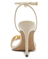 Arezzo Women's Vanessa High Stiletto Round Toe Sandals