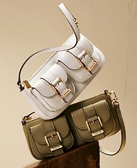 Michael Kors Zoe Small Leather Convertible Shoulder Bag